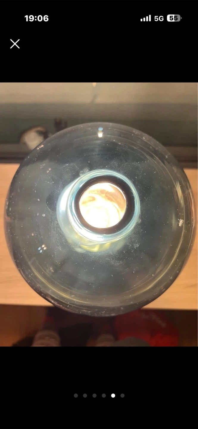 Modern Gold and Glass Globe Table Lamp - photo 5