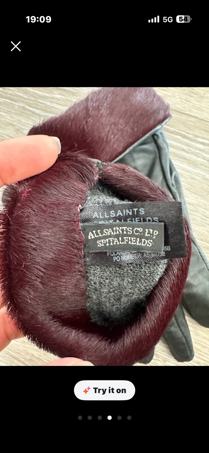 AllSaints Polanski Leather Gloves M/L - photo 3