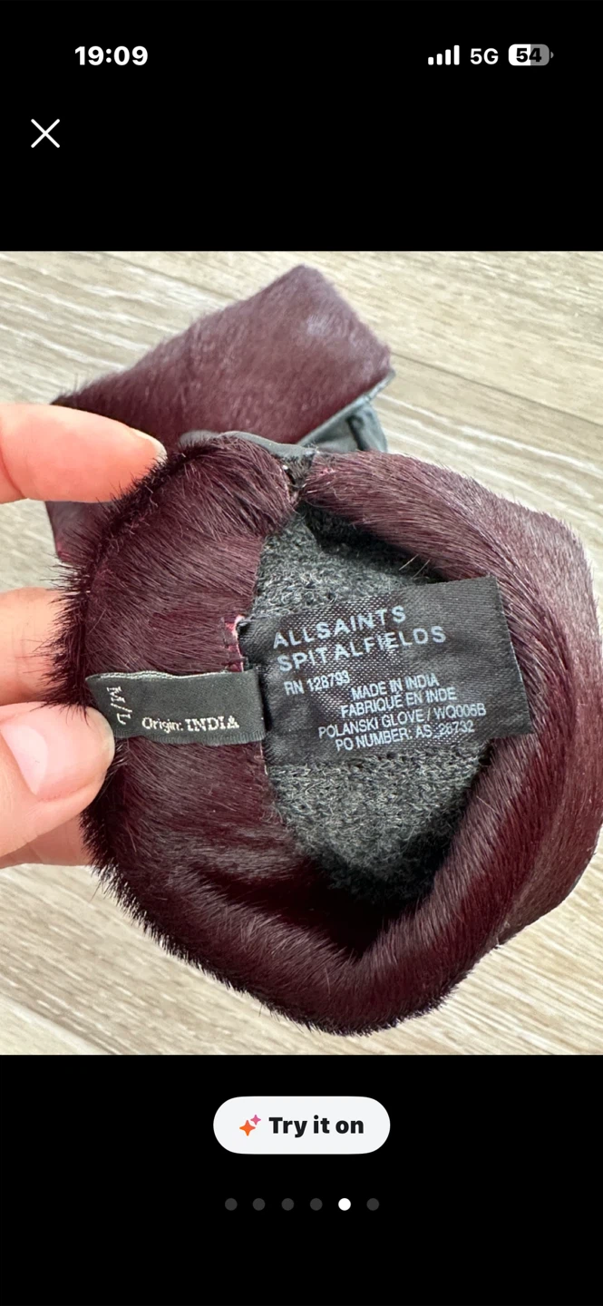 AllSaints Polanski Leather Gloves M/L - photo 4