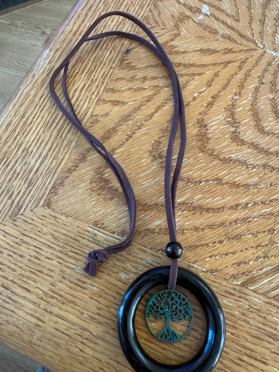 Tree of Life Wood Pendant Necklace - photo 3
