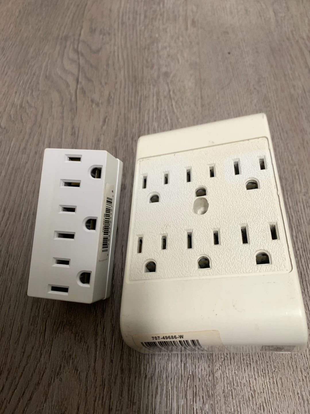 Set of Two Wall Outlet Tap Adapters