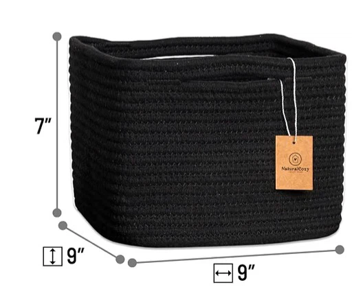 NaturalCozy Cotton Rope Baskets 3-Pack - photo 2