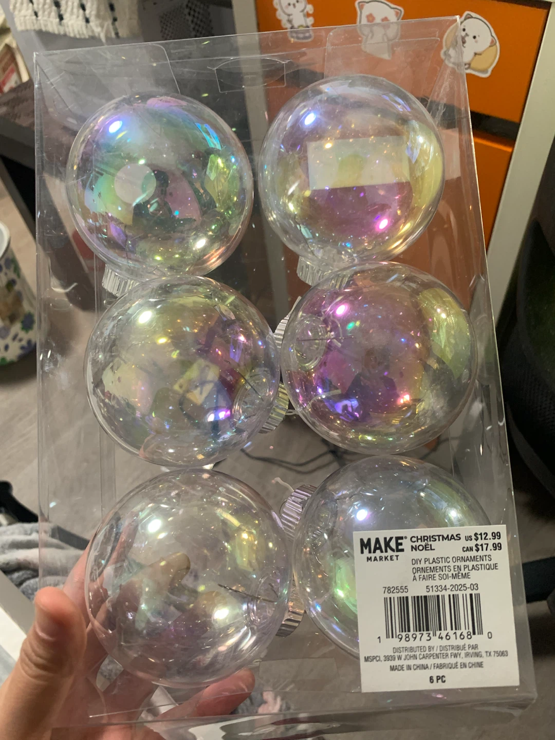 Make Market DIY Plastic Ornaments 6-Pack