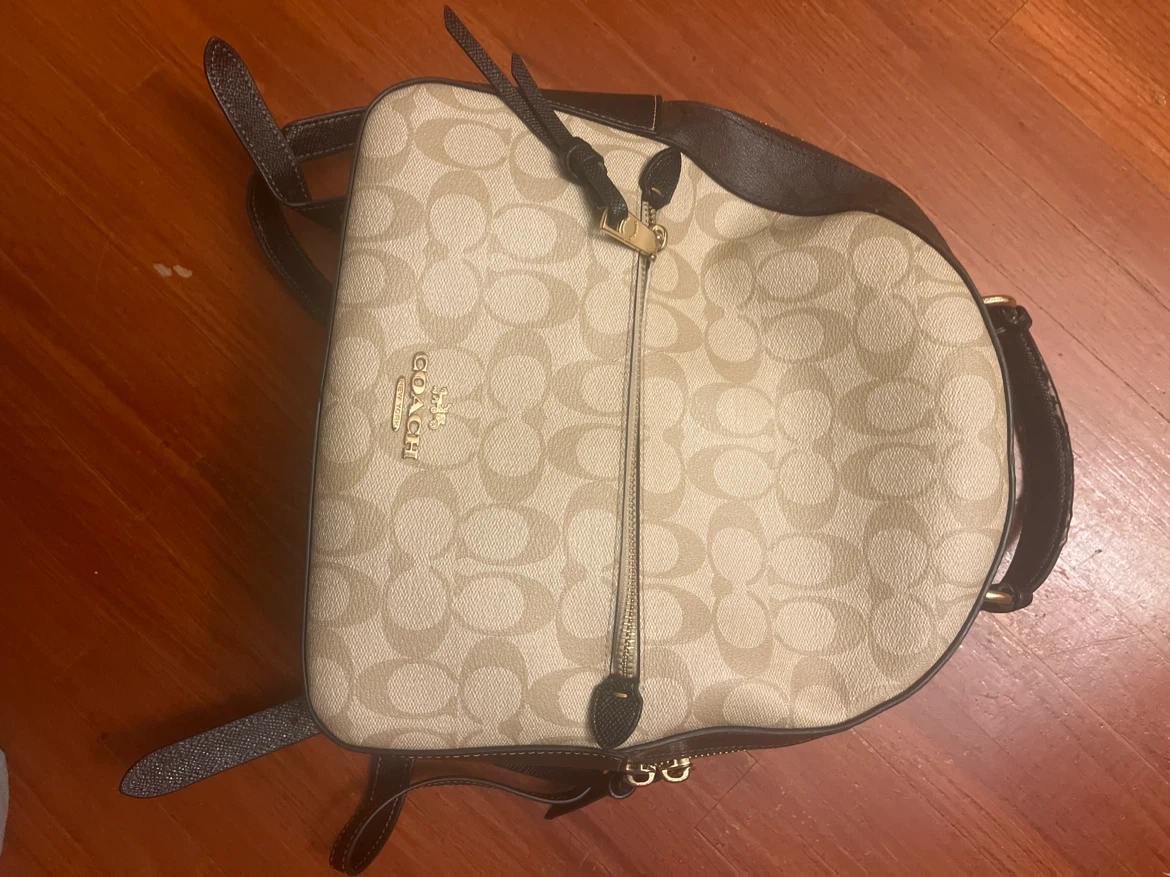 Coach Signature Canvas Backpack