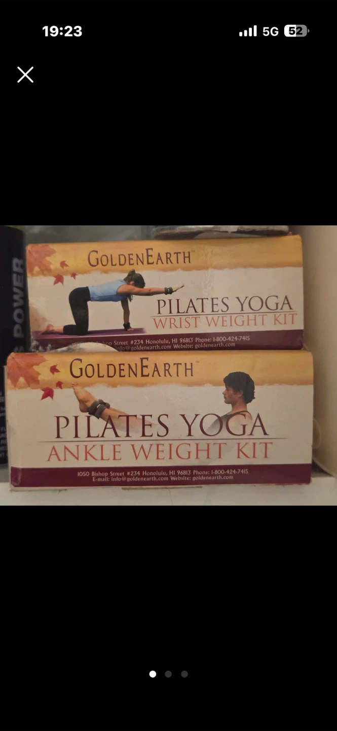 Golden Earth Pilates Yoga Wrist & Ankle Weight Kits