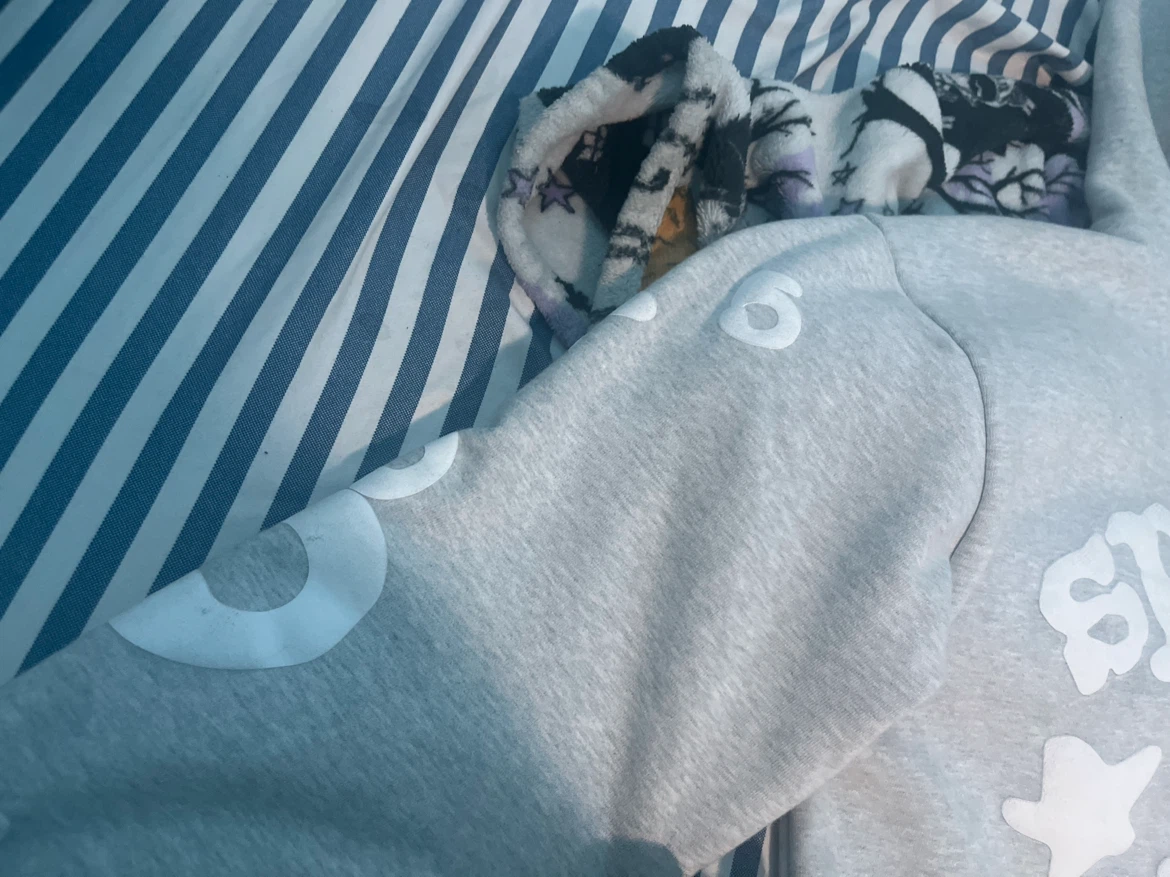OG SP5DER BELUGA HOODIE (grey and white) - photo 3