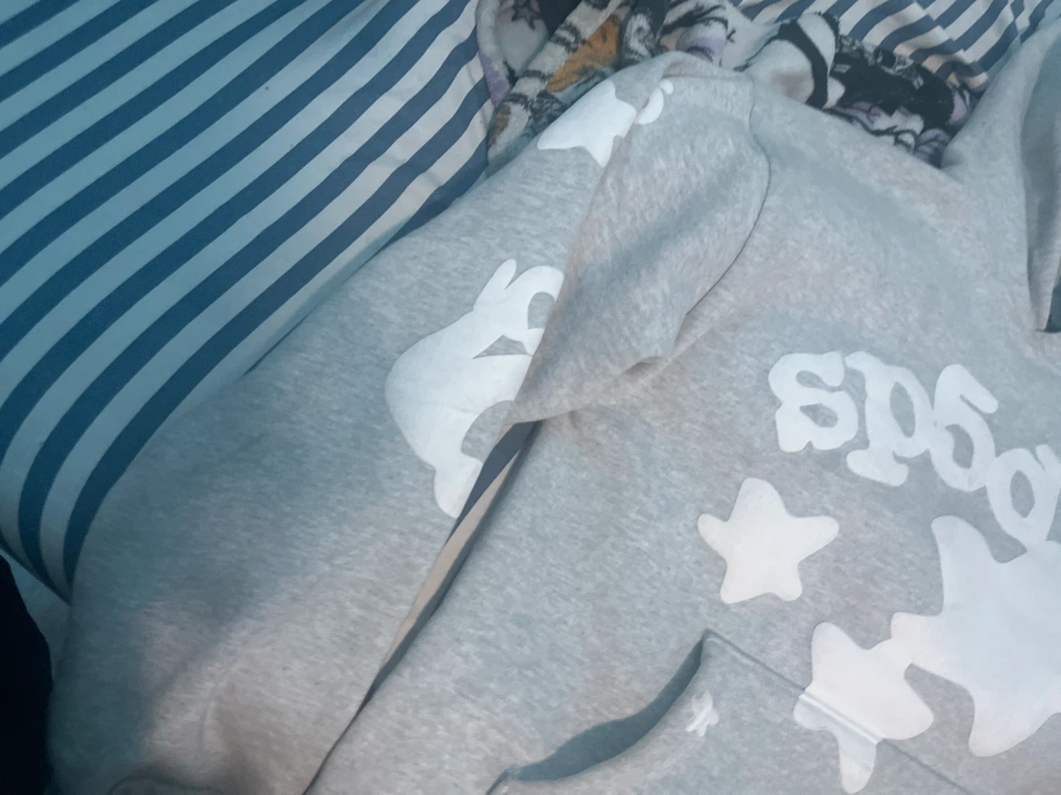OG SP5DER BELUGA HOODIE (grey and white) - photo 4