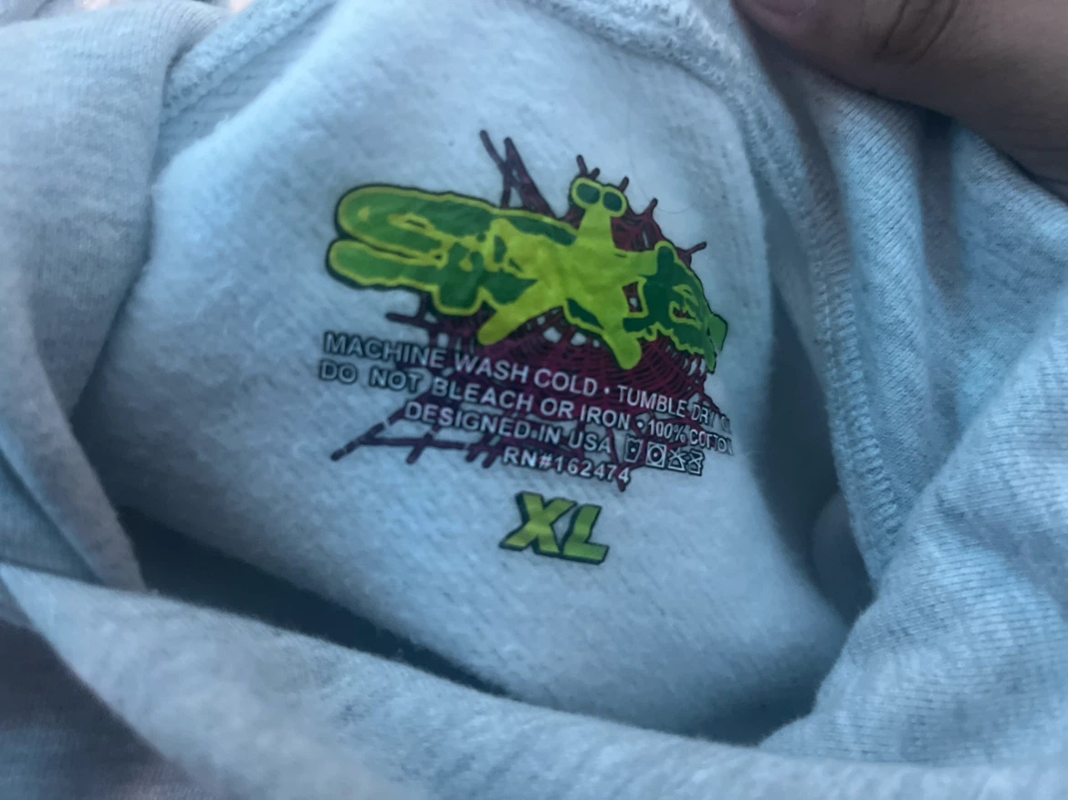 OG SP5DER BELUGA HOODIE (grey and white) - photo 5