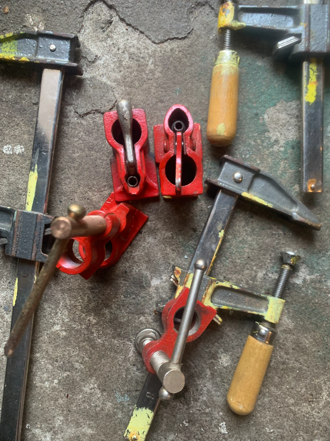Assorted  Pipe and clamps selling as group - photo 2