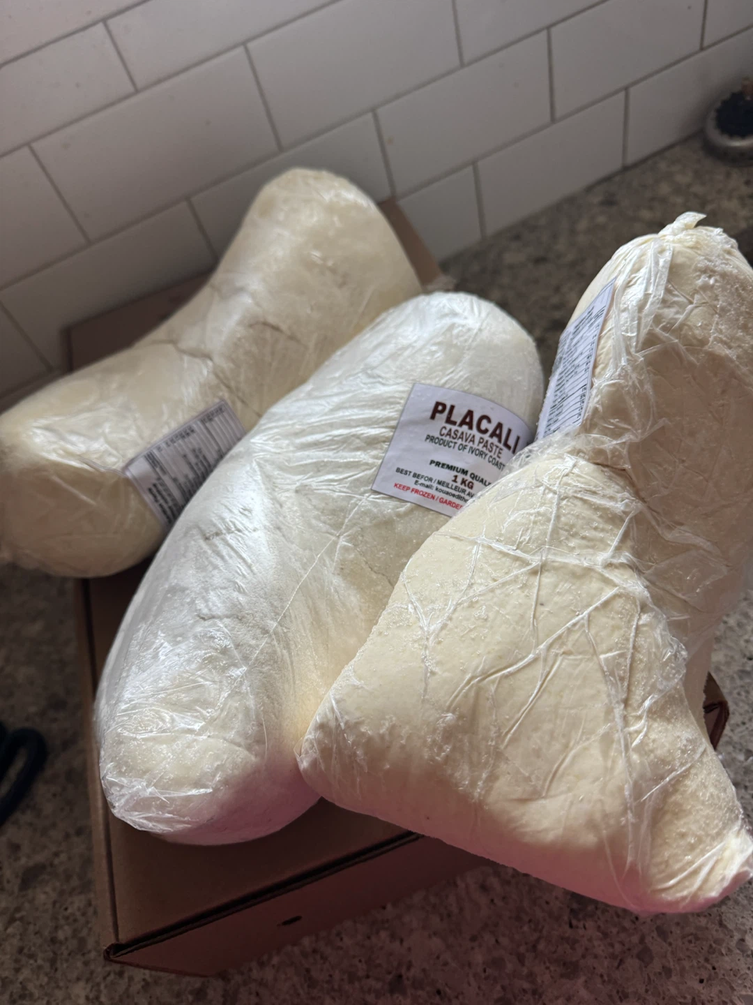 3 Units of Placali Cassava Paste