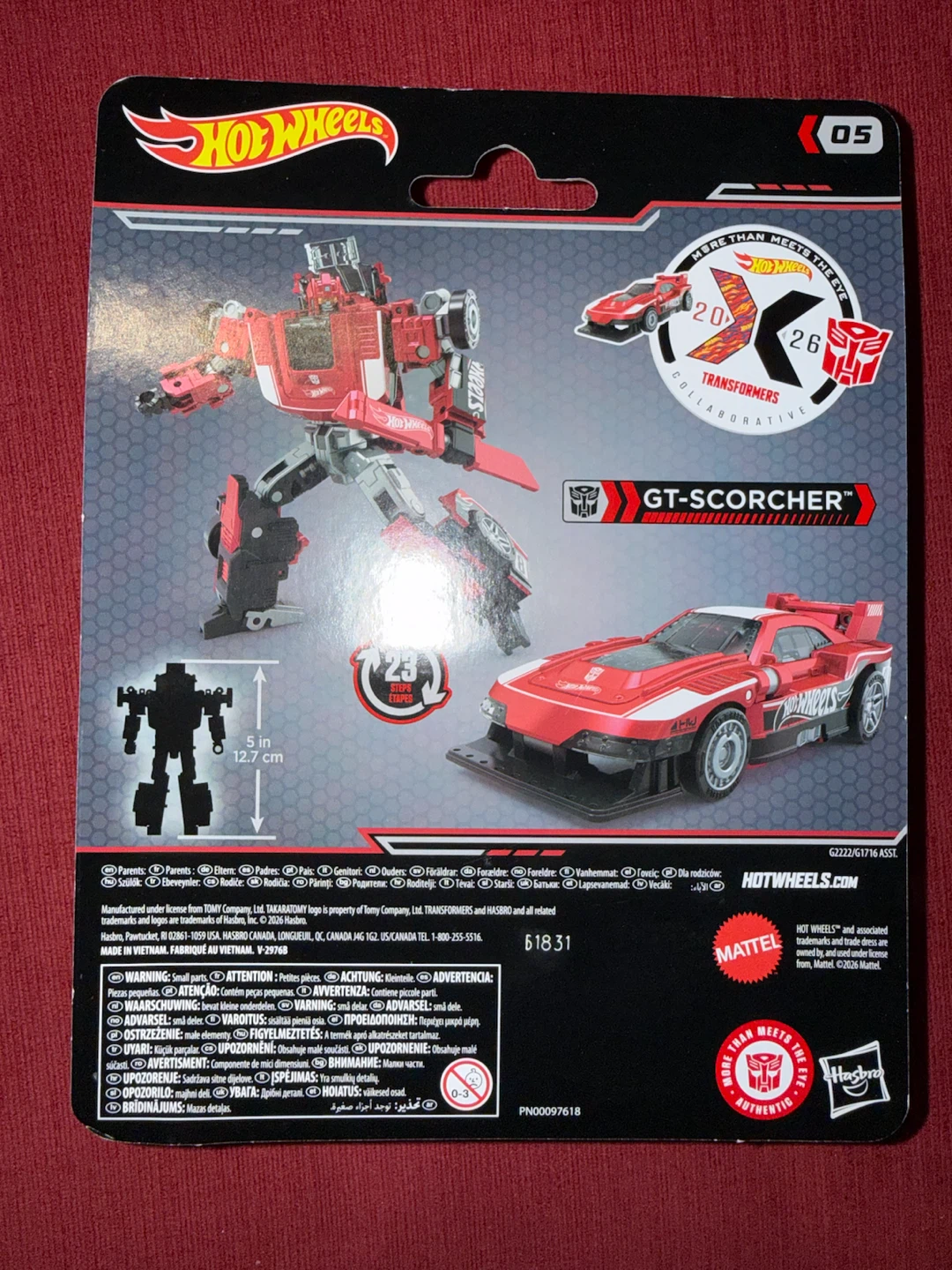 Mattel - Hot Wheels - Transformers #05 - GT-Scorcher - photo 2