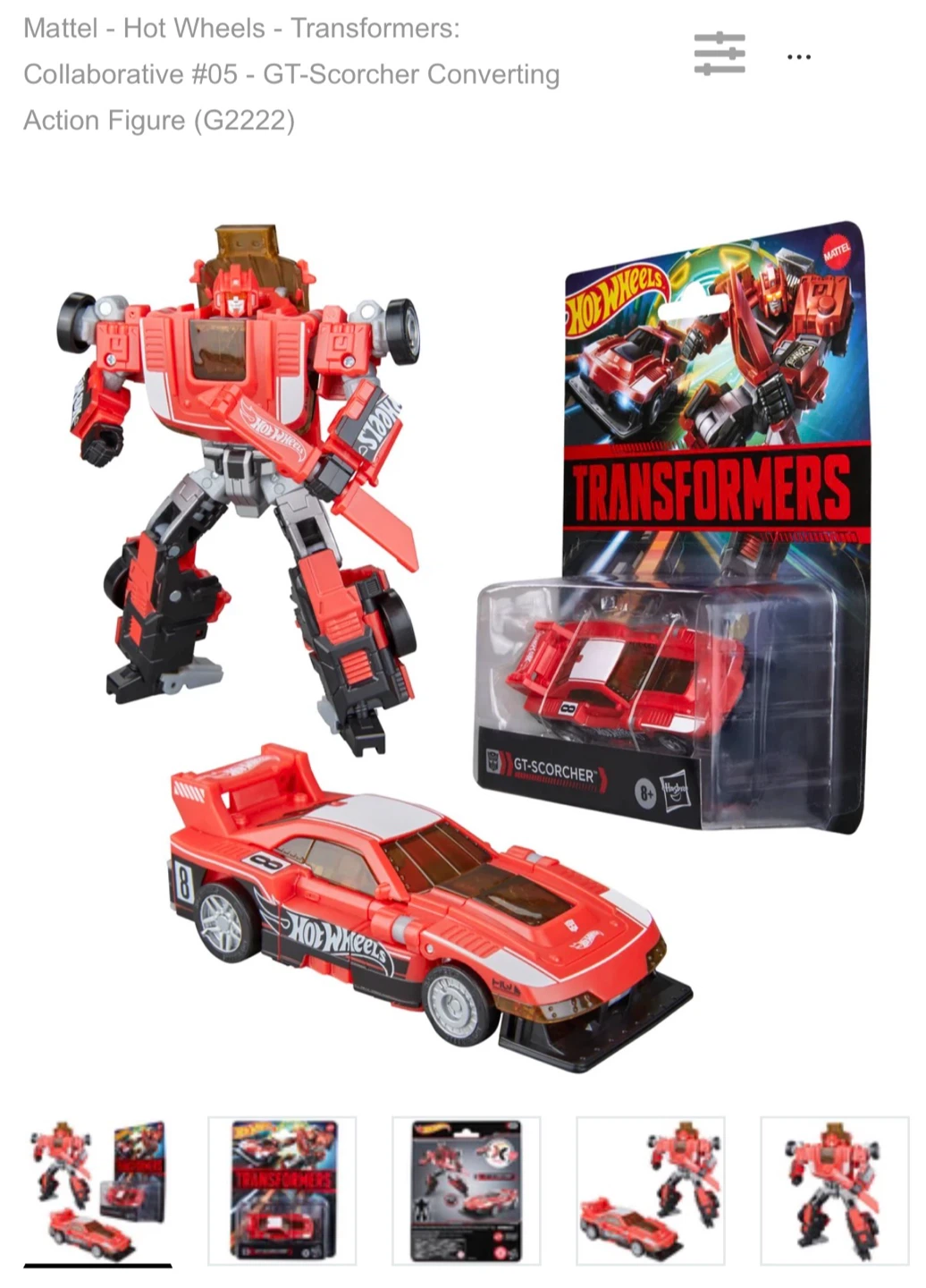 Mattel - Hot Wheels - Transformers #05 - GT-Scorcher - photo 3