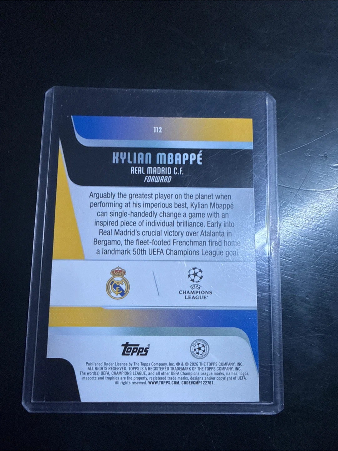 Kylian mbappe football/soccer card - photo 2