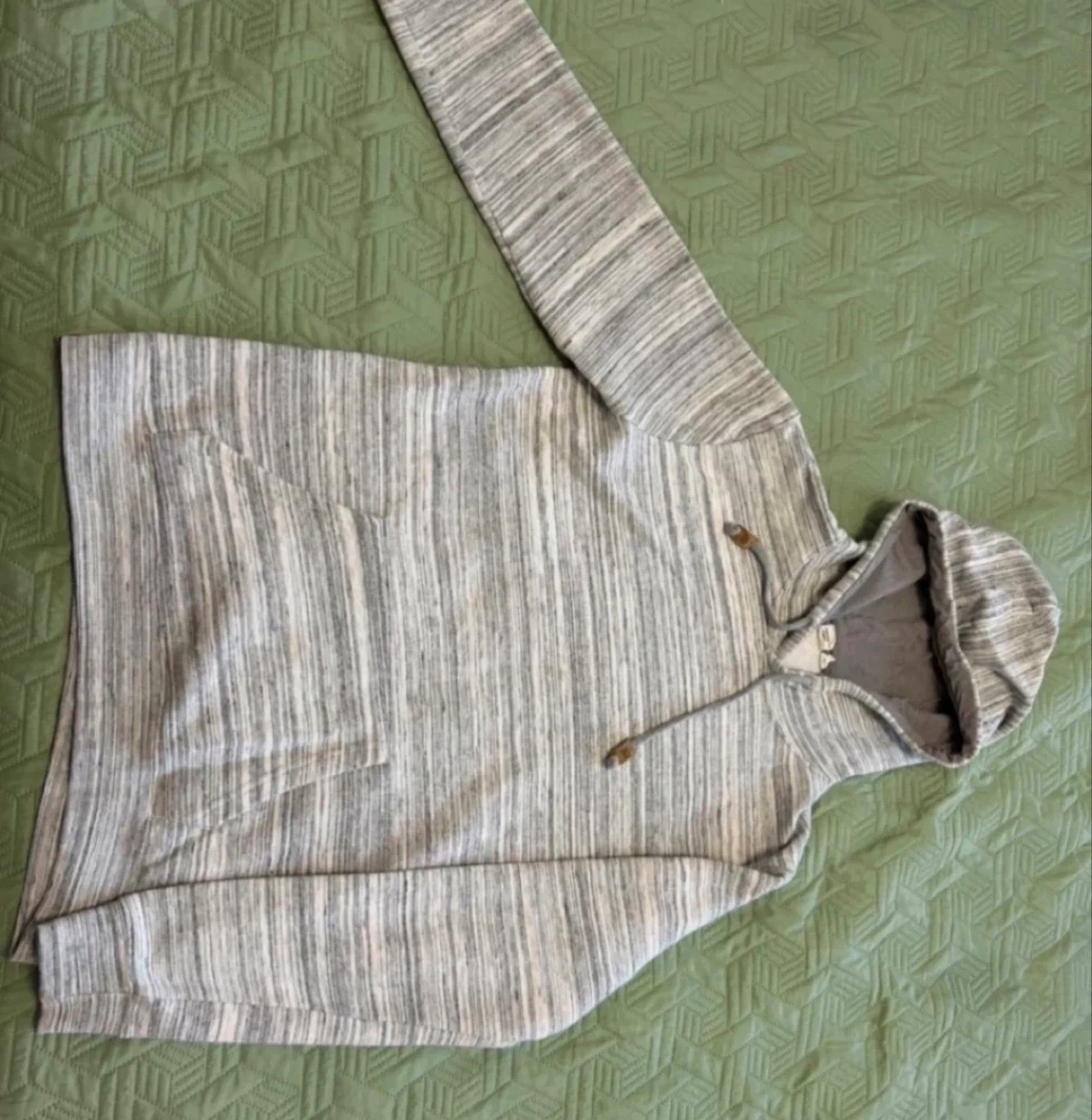 TenTree Grey Striped Hoodie