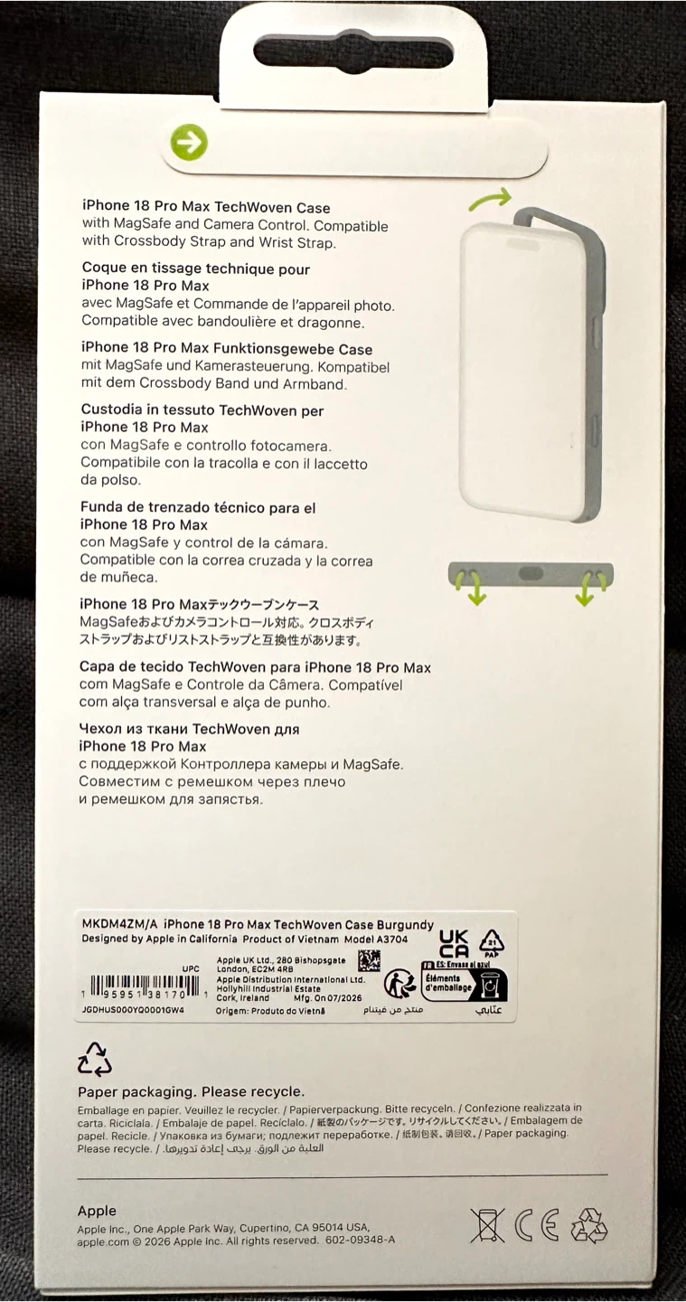 [BNIB] Official Apple iPhone 18 Pro Max TechWoven Case - photo 3
