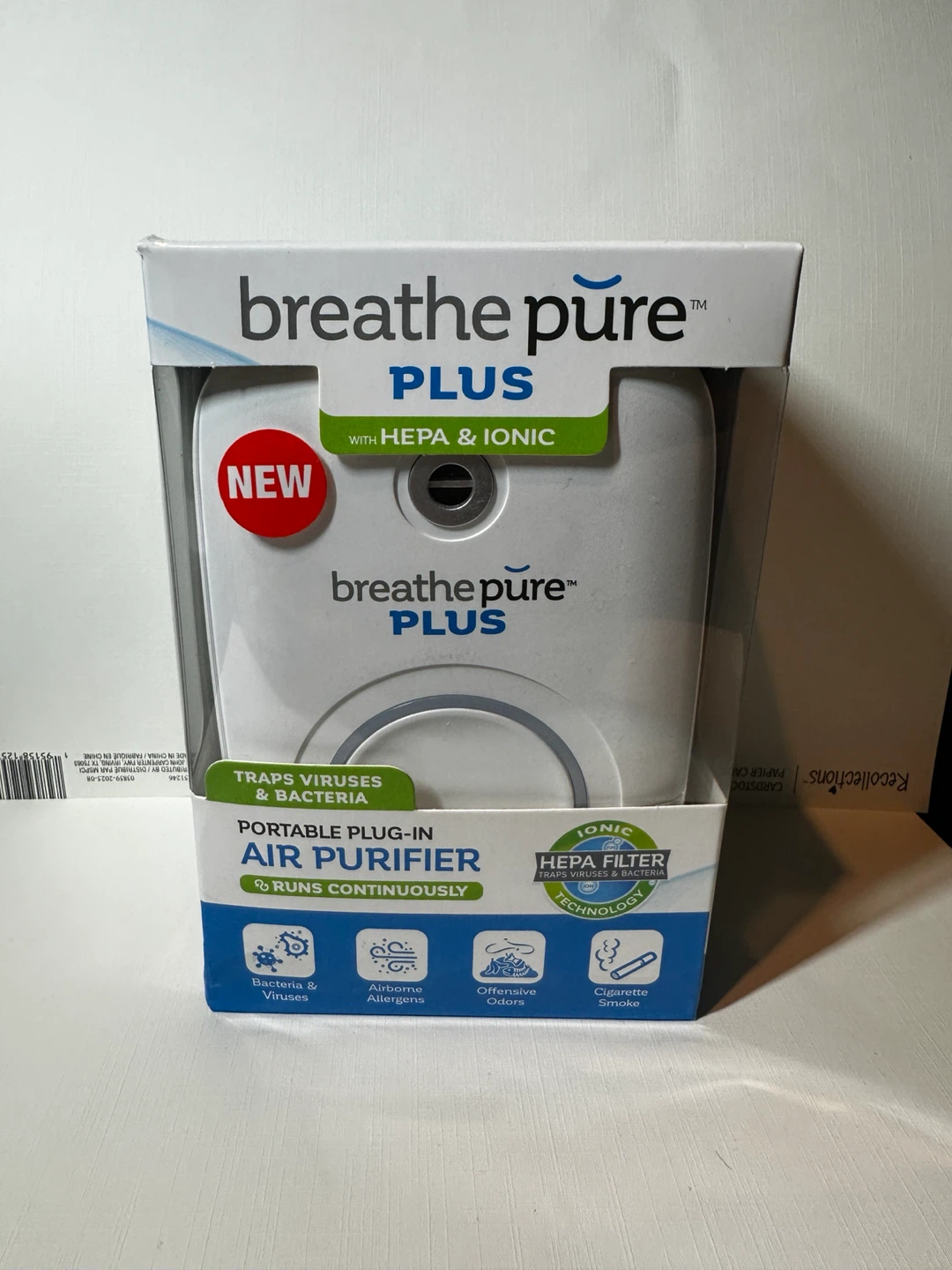 Breathe Pure Plus Portable Plug-In Air Purifier