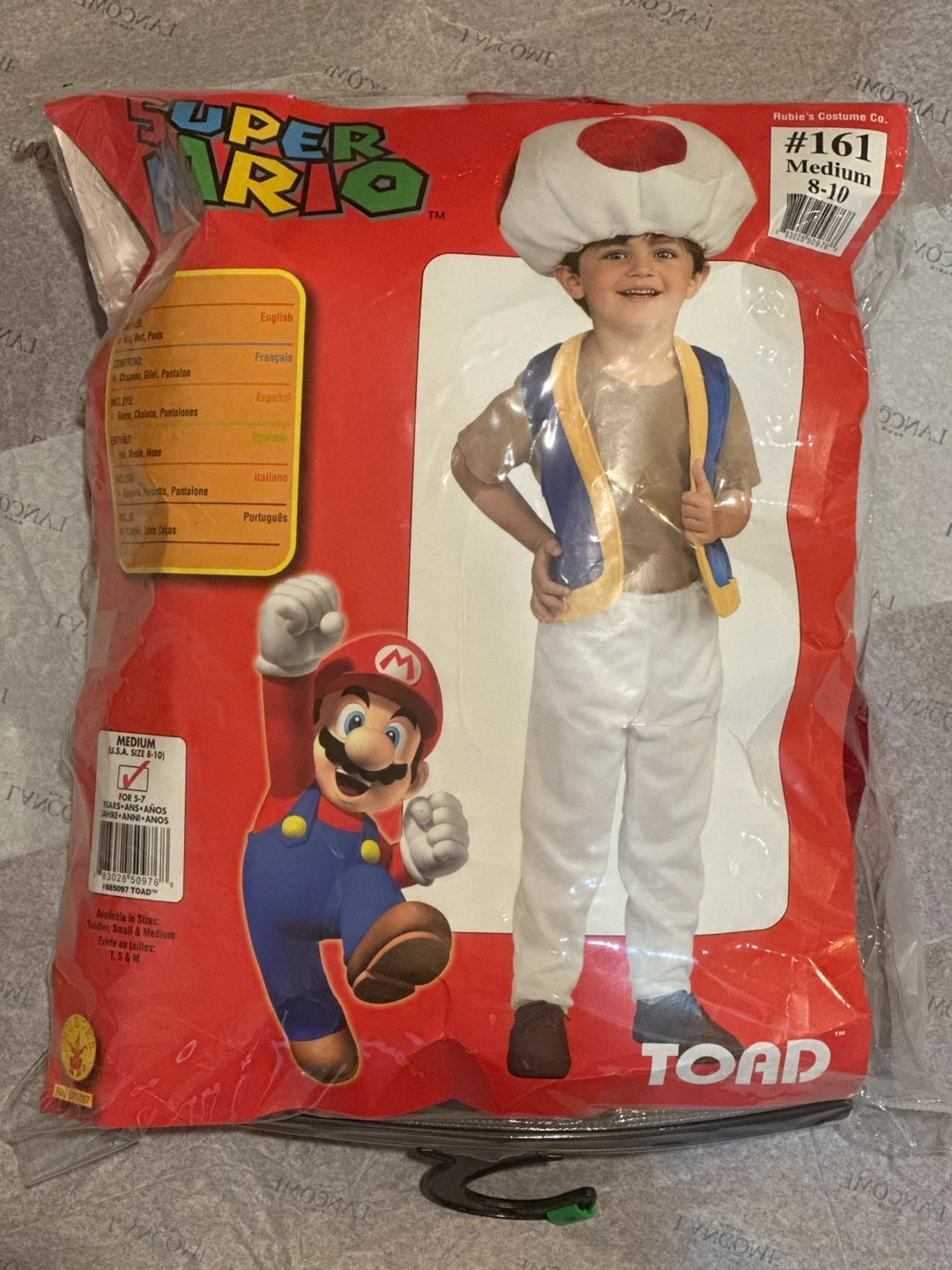 Super Mario Toad Costume