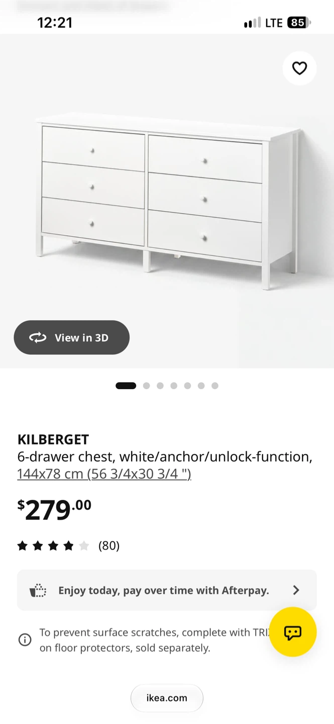 IKEA 6-drawer dresser in black - photo 3