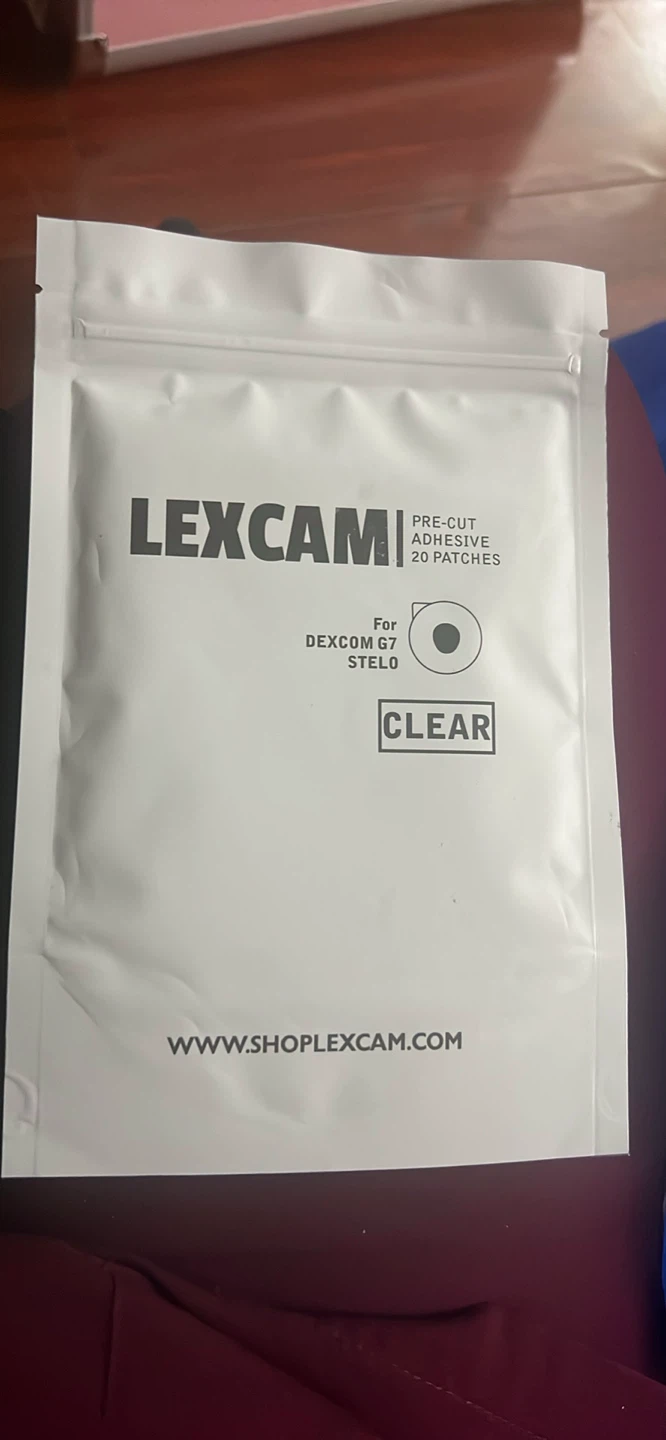Lexcam Clear Adhesive Patches for Dexcom G7/Stelo