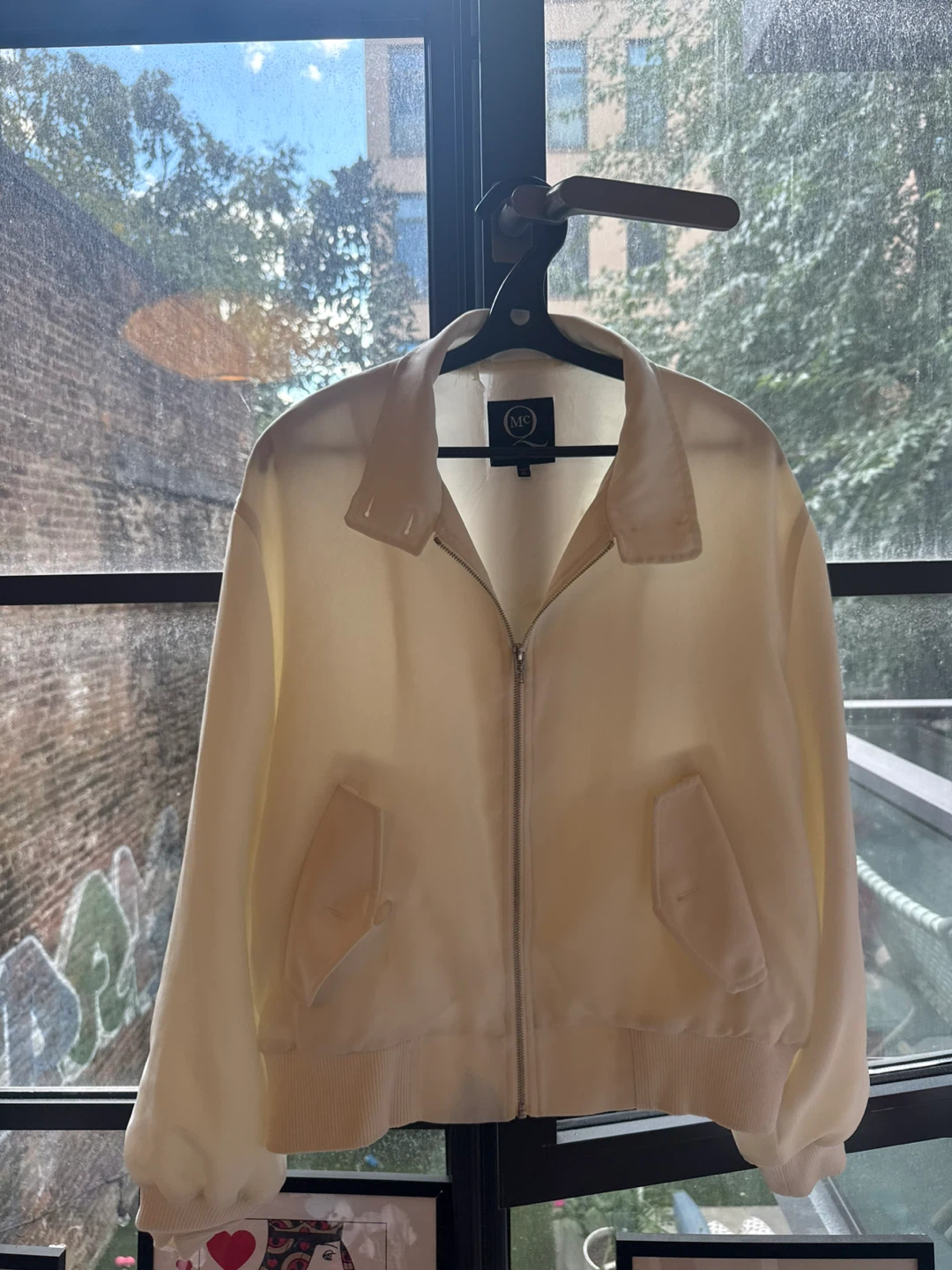McQ Alexander McQueen White Bomber Jacket - photo 2