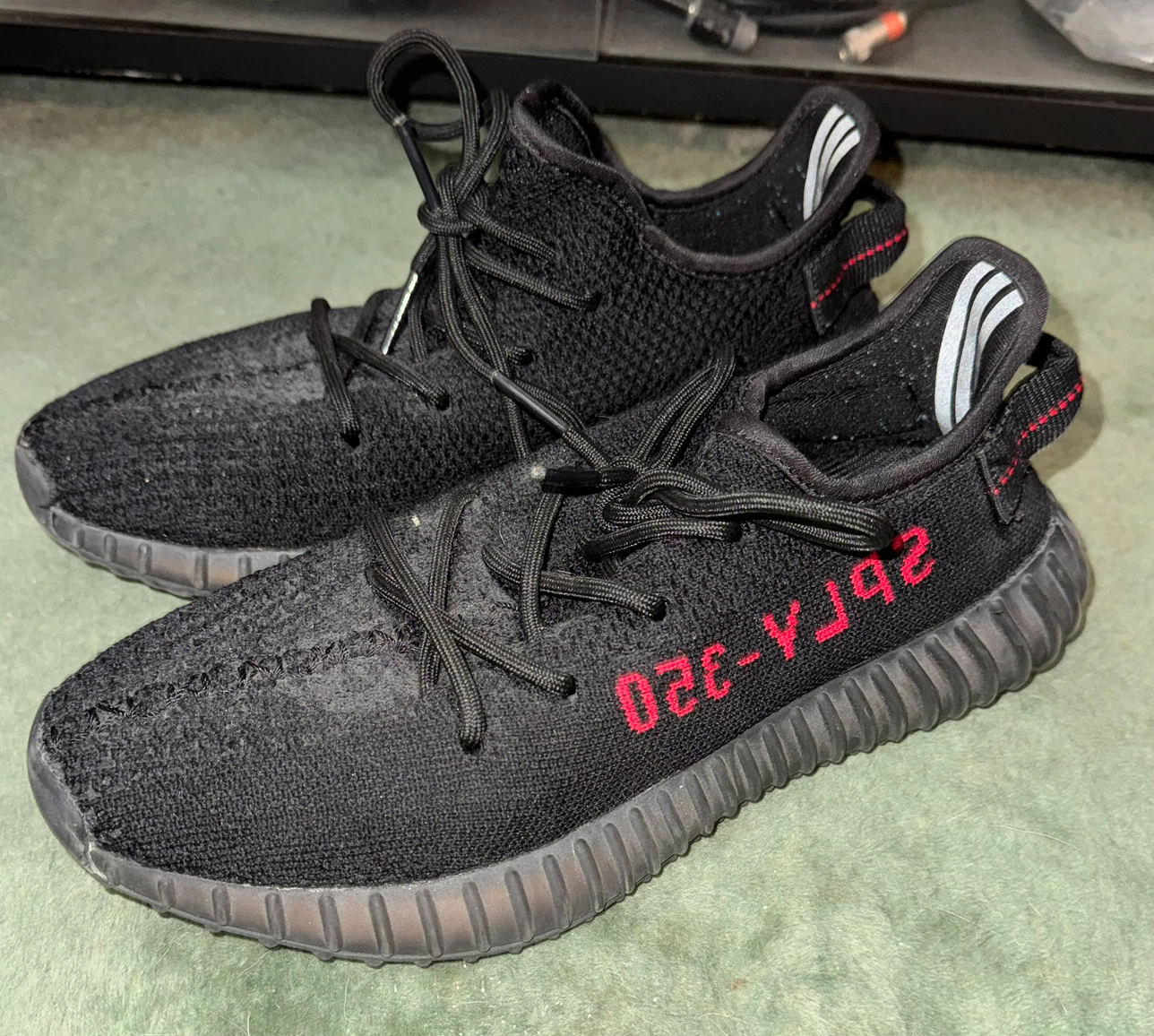 Adidas Yeezy Boost 350 V2 Black Red - photo 2