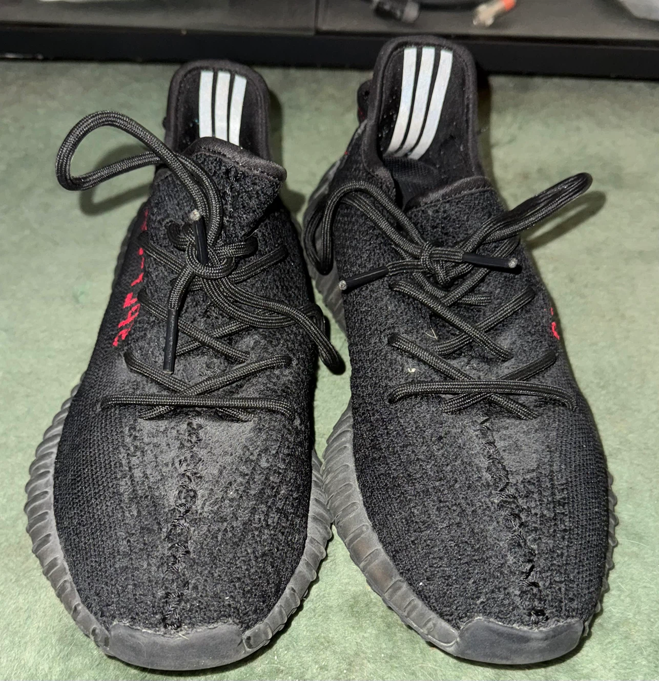 Adidas Yeezy Boost 350 V2 Black Red - photo 4