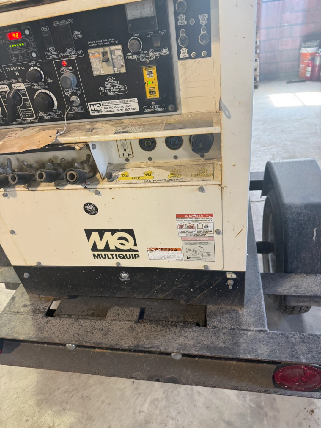 Multiquip DLW-400ESA4 Welder Generator on Trailer - photo 4