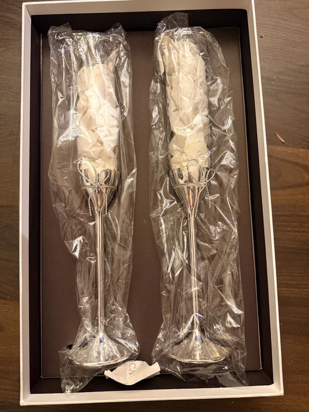 Vera Wang Toasting champagne Flutes - photo 2