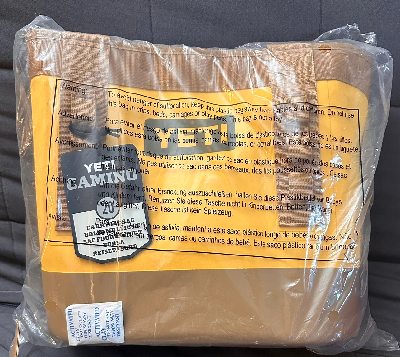 Brand New YETI Camino 20 Carryall Tote Bag - Alpine Yellow
