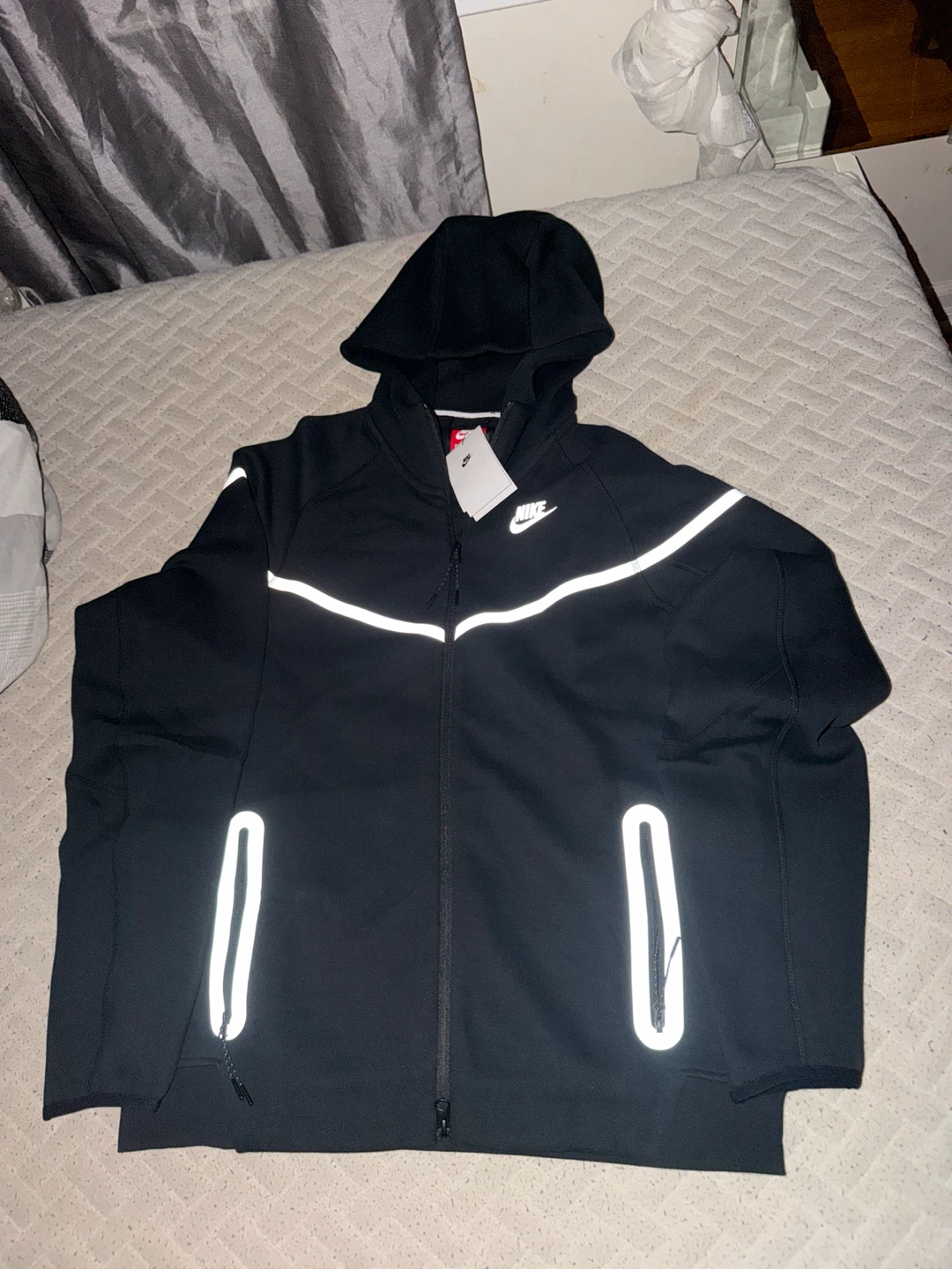 Nike Tech Fleece Full-Zip Hoodie Black XXL