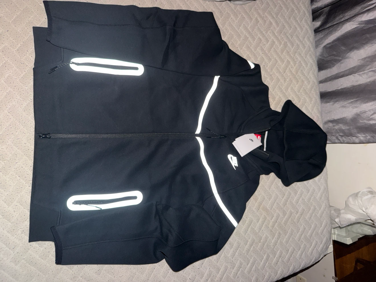 Nike Tech Fleece Full-Zip Hoodie Black XXL - photo 2