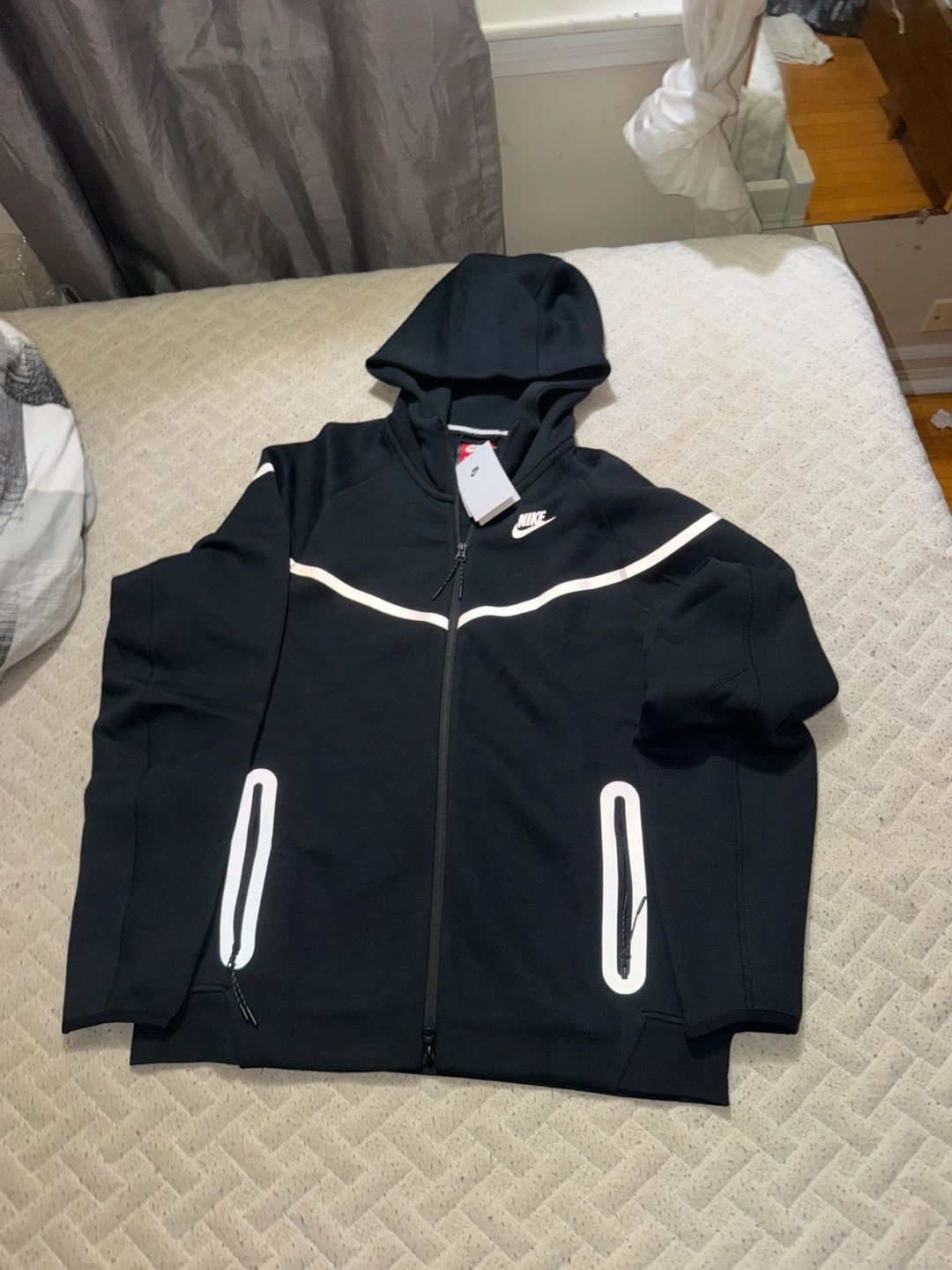 Nike Tech Fleece Full-Zip Hoodie Black XXL - photo 3