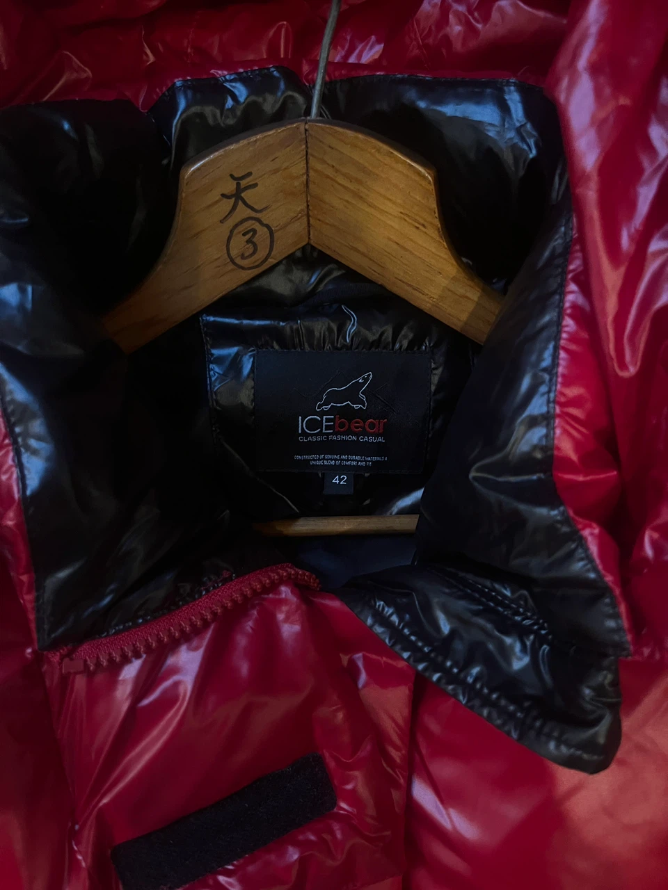 Icebear Red Puffer Coat Size 42 - photo 3
