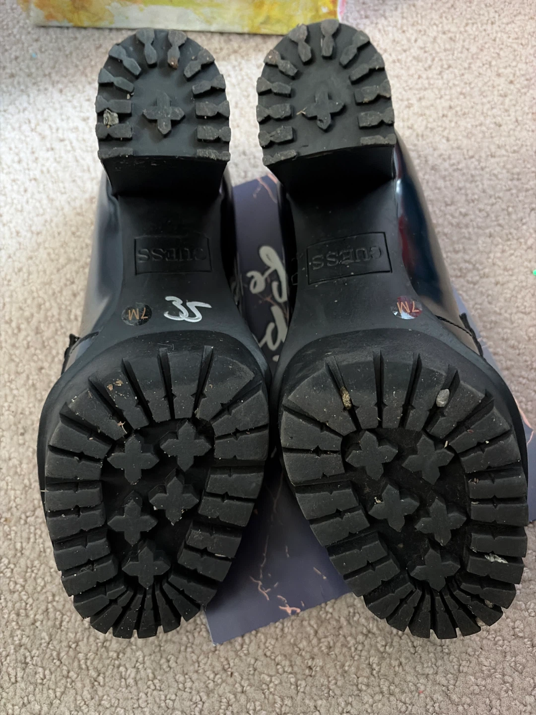 Guess black lug sole loafers - photo 2