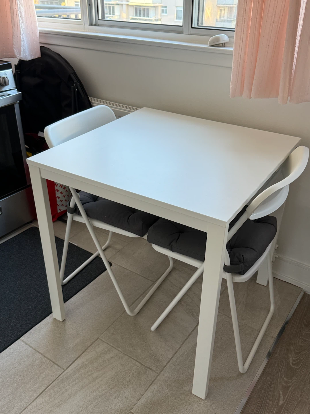 IKEA Melltorp Table and Two Chairs