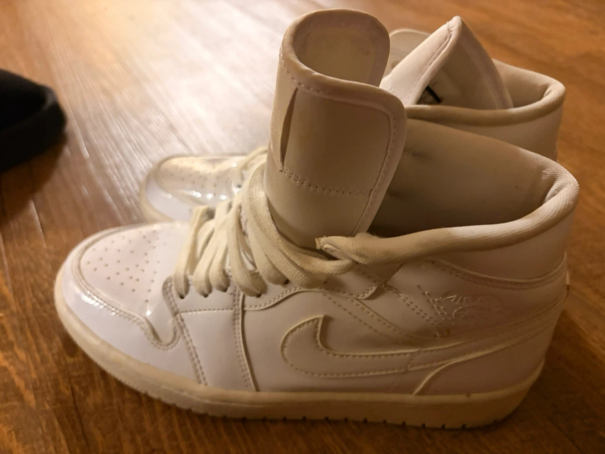 Nike Air Jordan 1 White Shoes - photo 3
