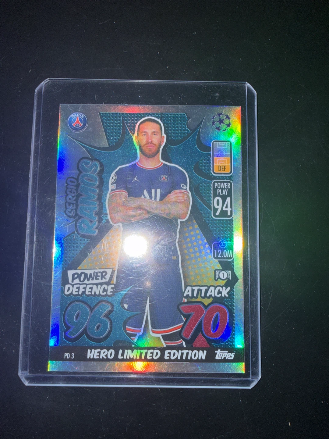 Topps Match Attax Sergio Ramos Hero Limited Edition