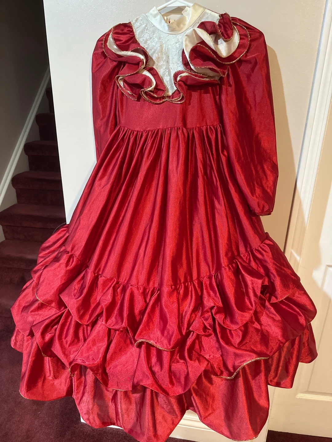 Vintage Red and White Dress Costume