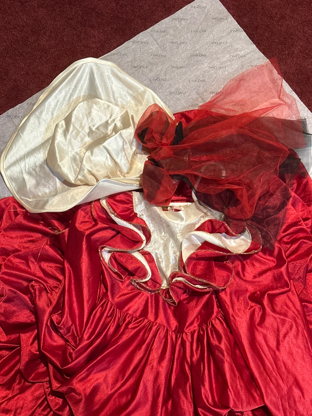 Vintage Red and White Dress Costume - photo 2