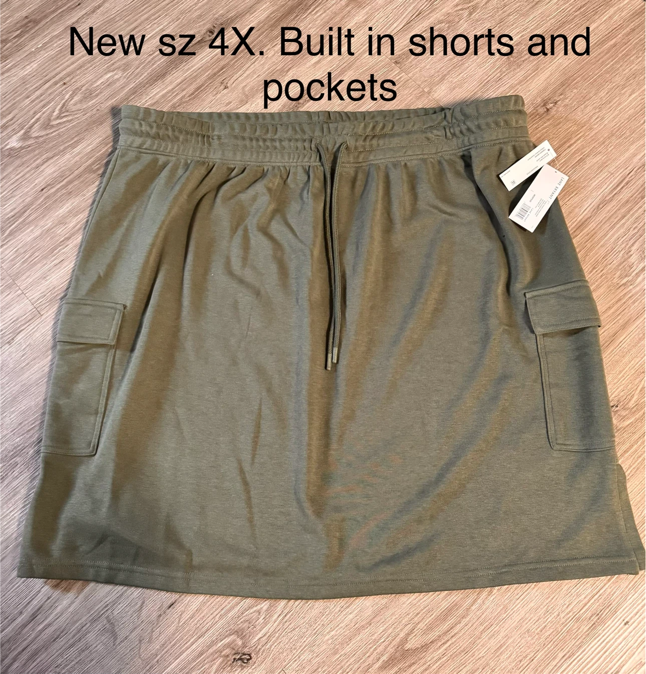 Lane Bryant Olive Cargo Skort Size 4X