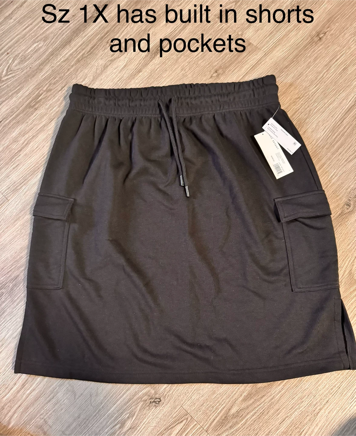 Lane Bryant Cargo Skort Black Size 1X