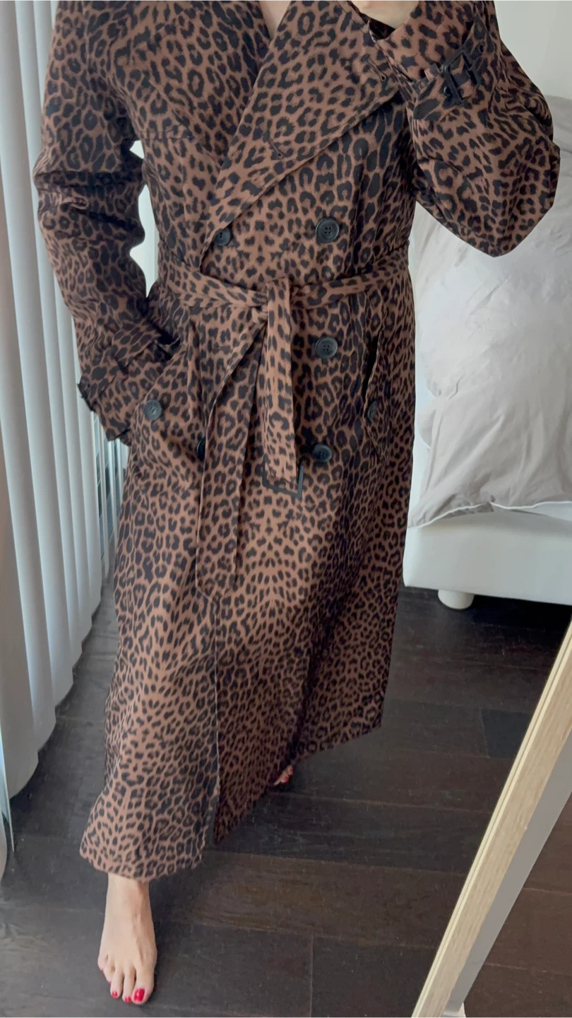 PAID $350! new Rebecca Minkoff Leopard Print Trench Coat - photo 5