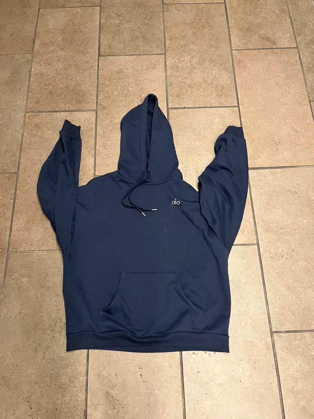 Alo Yoga Navy Blue Hoodie
