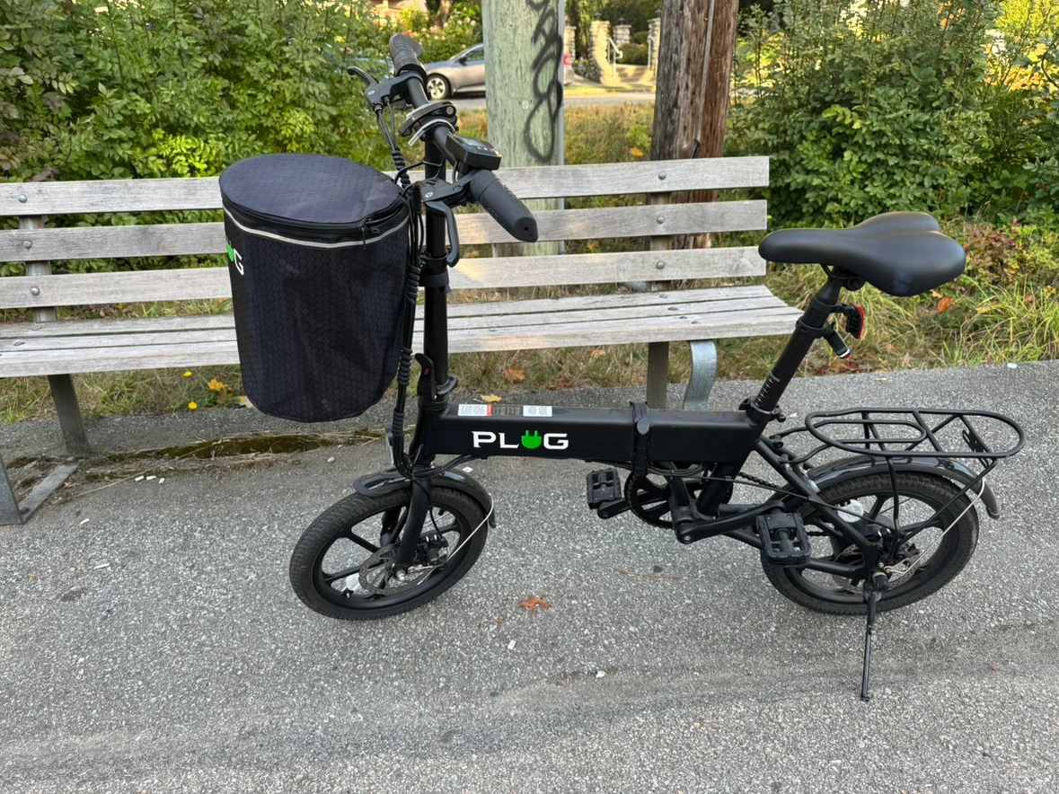 PLUG Folding Electric Bike – 350W Motor | 50KM Range | Foldable - photo 2