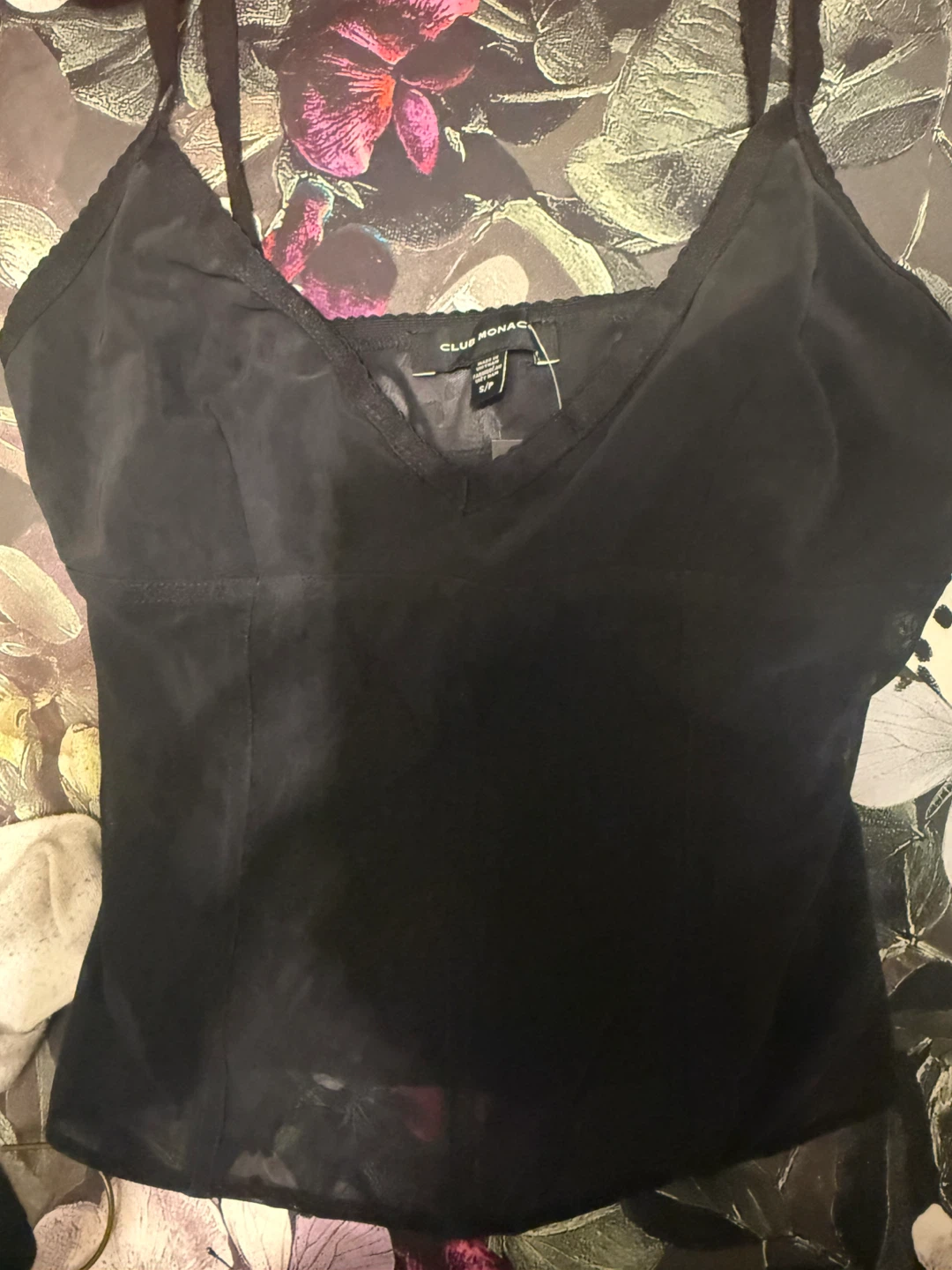 Club Monaco Black Mesh Camisole - photo 2