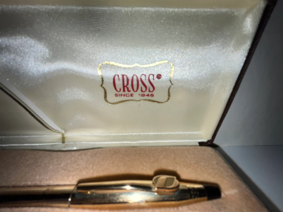 vintage cross pen and pencil set 10 karat gold filled. - photo 5
