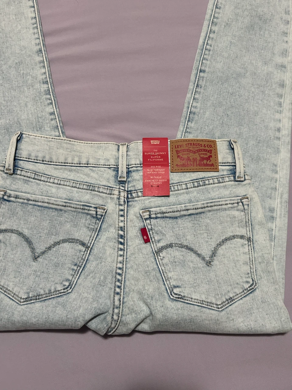 Levi's 710 Super Skinny Jeans Size 25