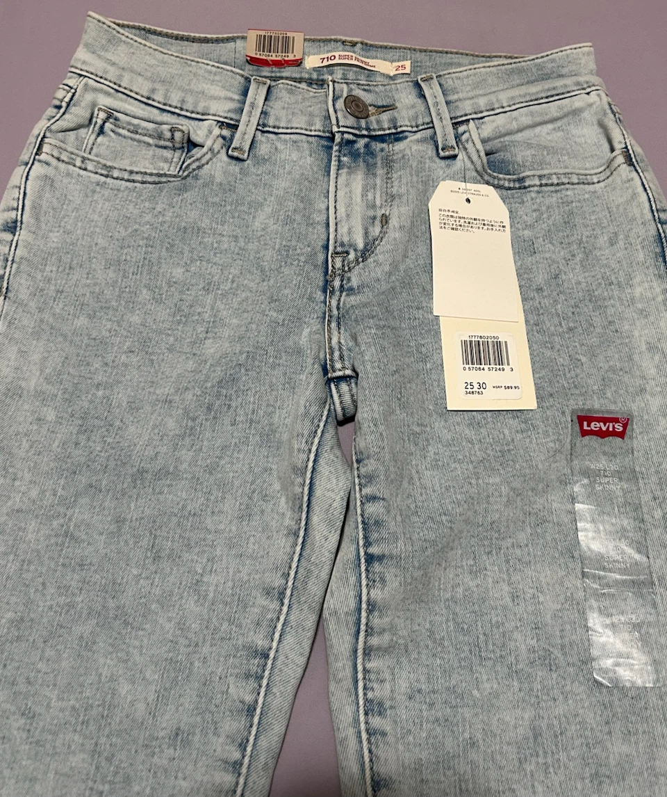 Levi's 710 Super Skinny Jeans Size 25 - photo 2
