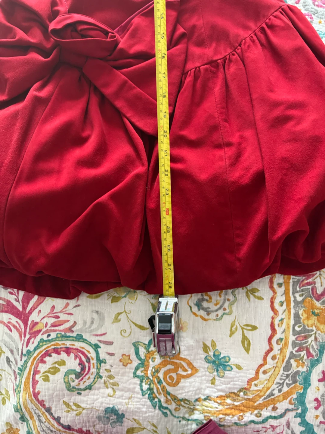 Danier red leather dress size 2 - photo 4