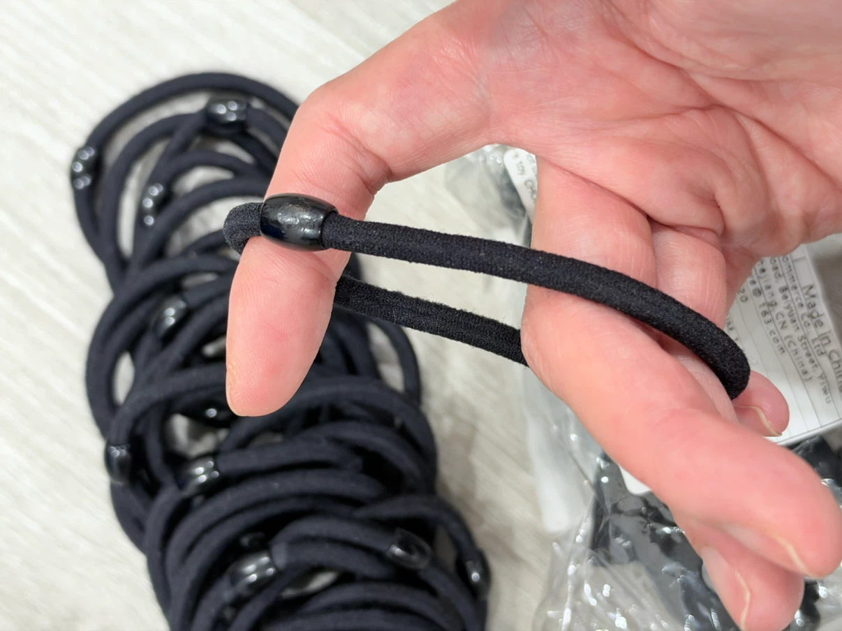 Black Hair Ties and Claw Clip Set - photo 2
